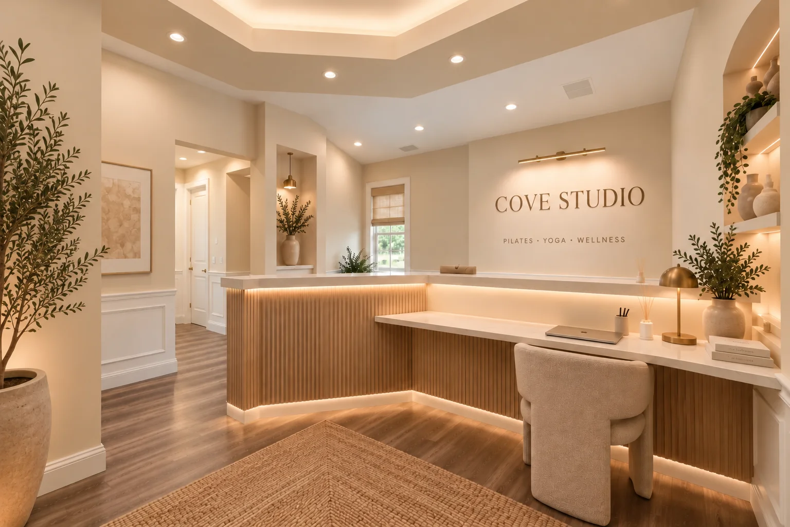 The reception and lounge